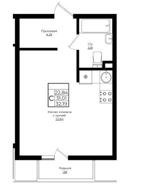 Студия в Литер 4