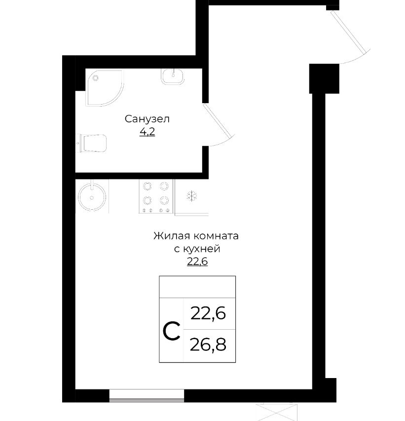 Студия в Литер 5