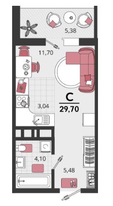 Студия в Литер 17