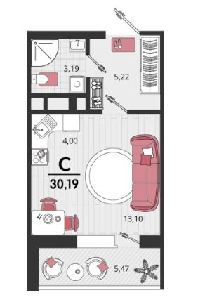 Студия в Литер 13