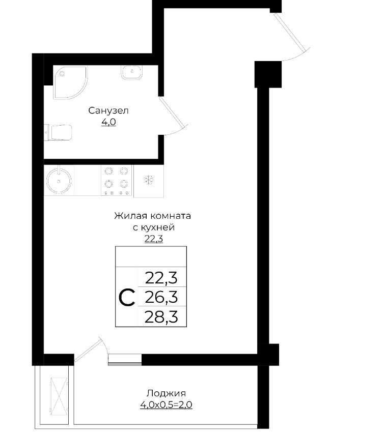 Студия в Литер 5