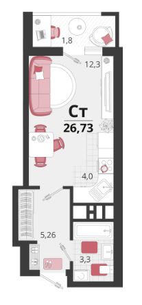 Студия в Литер 12