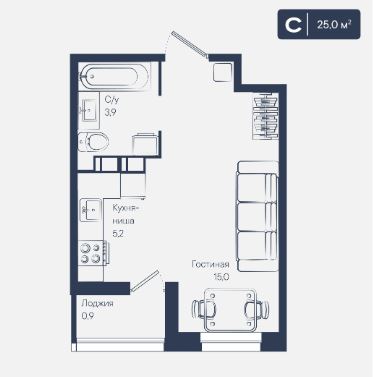 Студия в Литер 6.1