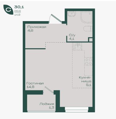 Студия в Литер 1.1