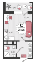 Студия в Литер 18