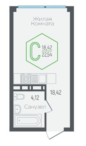 Студия в Литер 1