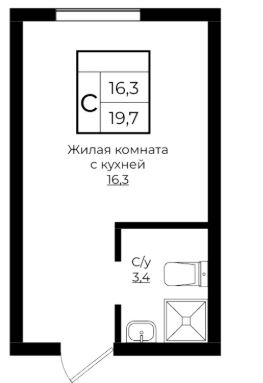 Студия в Литер 7