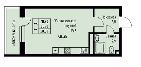 Студия в Литер 15