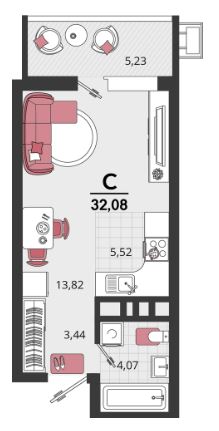 Студия в Литер 17