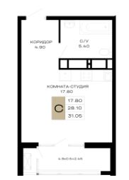 Студия в Литер 1