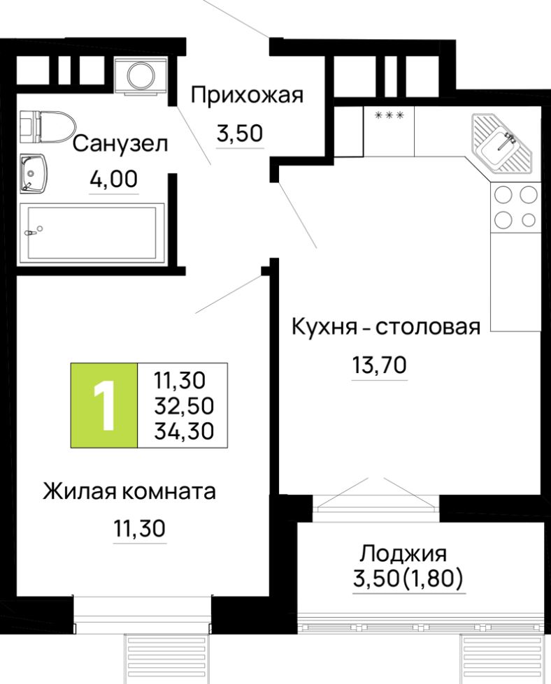 Студия в Очередь 2 Литер 6