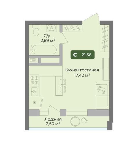 Студия в Литер 1