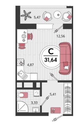 Студия в Литер 18