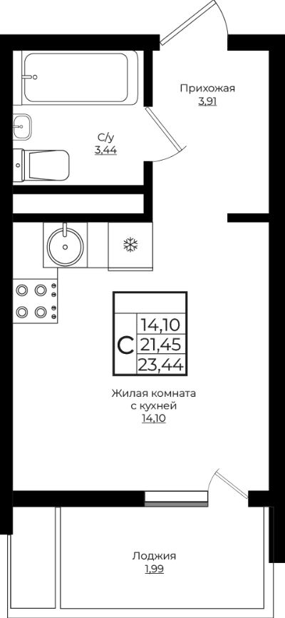 Студия в Литер 4