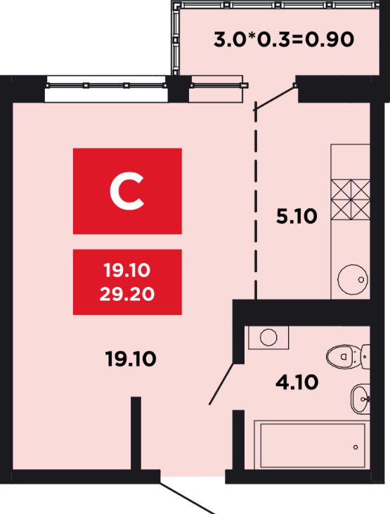 Студия в Литер 15