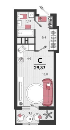 Студия в Литер 14