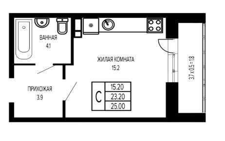 Студия в Литер 6