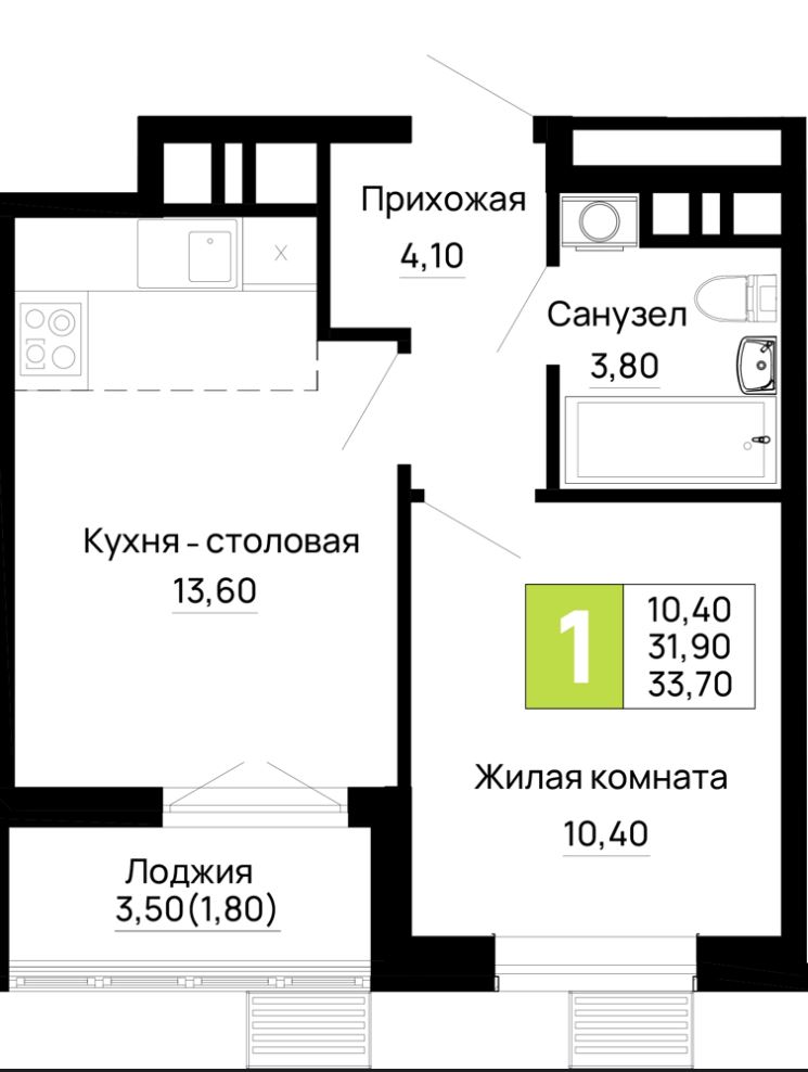 Студия в Очередь 2 Литер 6