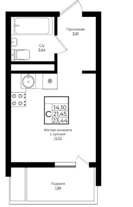 Студия в Литер 4