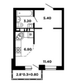 Студия в Литер 15