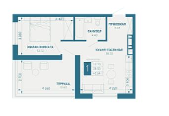 Однокомнатная в Литер 3