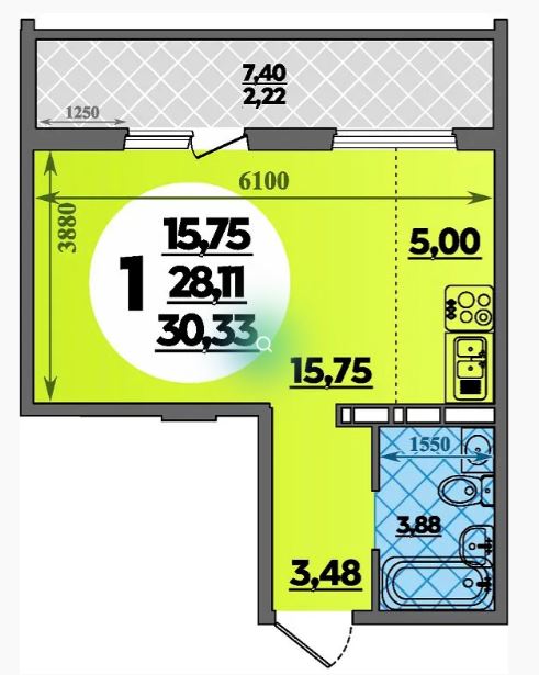 Студия в Литер 42