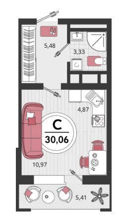 Студия в Литер 18