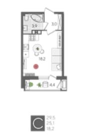 Студия в Литер 1