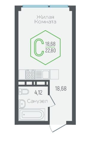 Студия в Литер 1