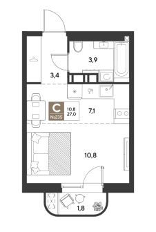 Студия в Литер 12