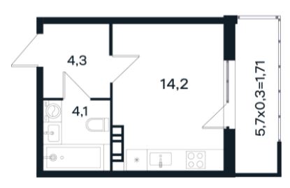 Студия в Литер 10 очередь 3