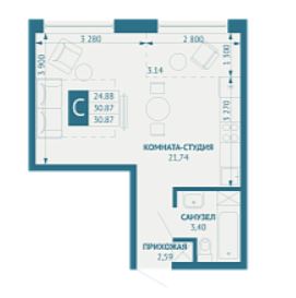 Студия в Литер 1