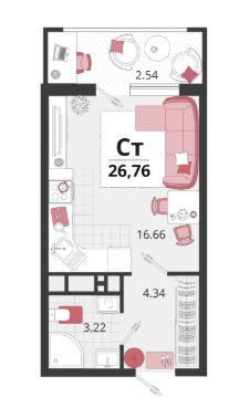 Студия в Литер 21