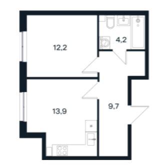 Однокомнатная в Литер 15 очередь 3