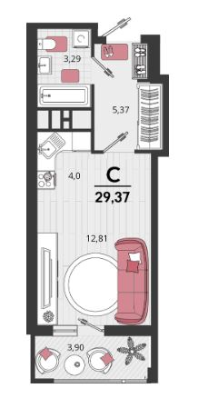 Студия в Литер 16