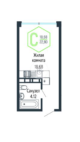 Студия в Литер 4