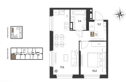 Однокомнатная в Литер 14