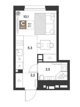 Студия в Литер 13