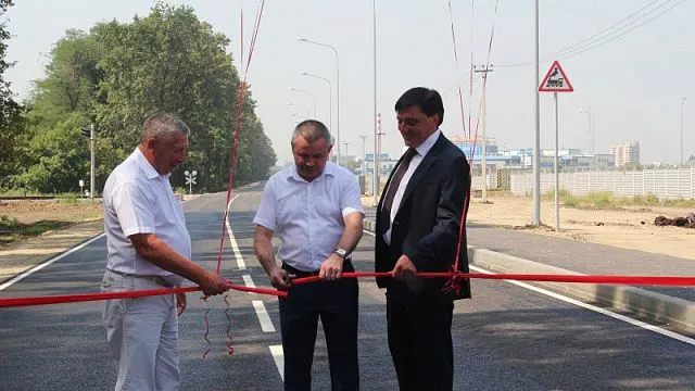 Новый участок дороги построили рядом со стадионом ФК «Краснодар»